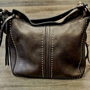 Montana West Backebergia Genuine Leather Concealed Carry Hobo Bag